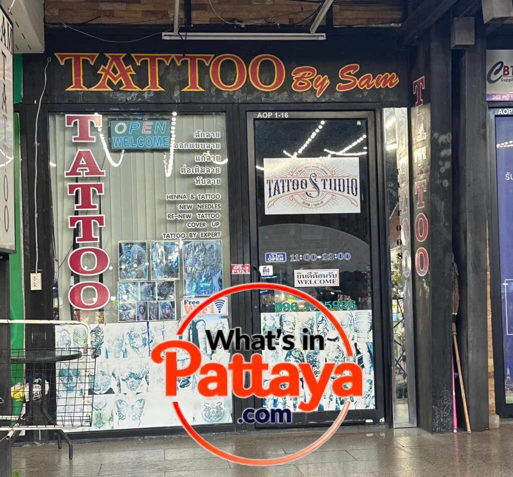 Outside Sam Tattoo in Pattaya