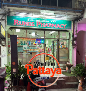 Rungs Pharmacy on Beach Road Soi 13 slash 1 in Pattaya