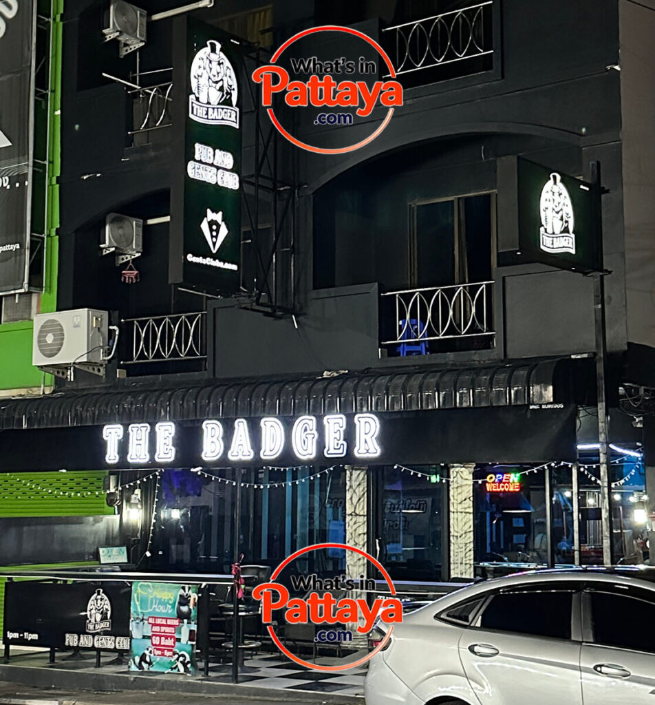 The Badger Pub and Gents Club on Soi KhaoTalo in Pattaya